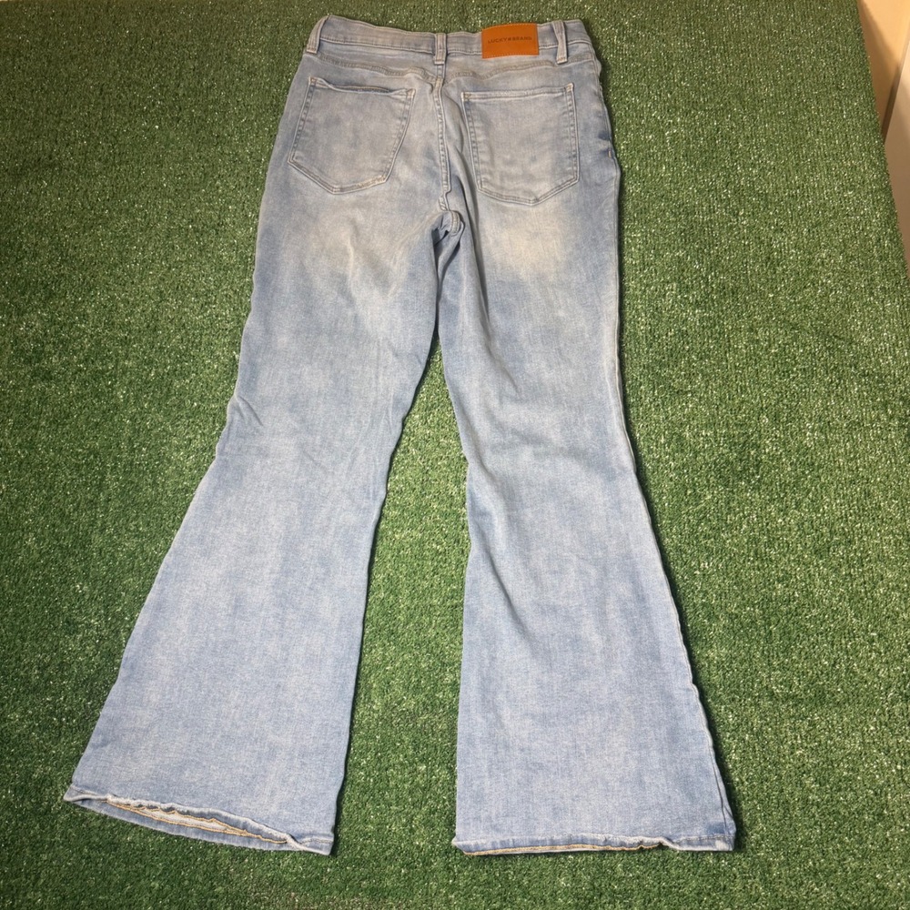 Y2K Lucky Brand Stevie High Rise Flare Jeans Light Wash Denim Size 12/31 A